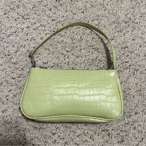 SHEIN Light Green Croc Leather Bag